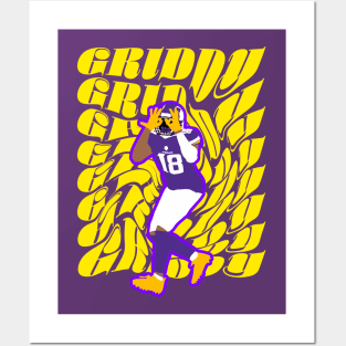 GRIDDY Justin Jefferson Posters and Art